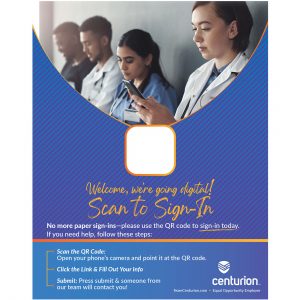 QR Table Top Signage Nursing 1